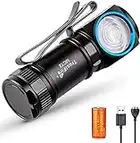 TrustFire MC12 Mini lampe frontale LED lampe de poche torche 1000 lumens lumineux avec batterie et USB magnétique rechargeable