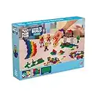 Plus-Plus - Learn to Build Basic - 400 Pieces - Creative Building and Construction Set - Mix of Basic and Neon Colors in a Box - Kids 5 to 12 Years - P5014