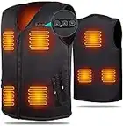 ARRIS Heated Vest for Men Size Adjustable Electric Heating Body Warm Gilet 7.4V Battery Powered for Winter Use