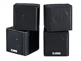 JA Audio 3.5" Mini Cube Speakers - Black (Pair)