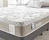 Bed Centre Hybrid Mattress King Size, Memory Foam Pocket Spring Mattress with Soft Patterned Fabric Cover Designed for the Ultimate Sleep, Breathable with Back Support (200x150cm)