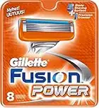 Gillette Fusion Power Men's Razor Blades, 8 each