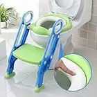 Siège de toilette échelle avec marches WC siège pot Entraîneur de bébé enfant FR (bleu-vert)