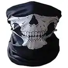 SOFIT Skull Mask Maschera Tubolare Cranica, Mezzo Cranio Maschera, Bandana Maschera per Bici Motocicletta (1 PCS)