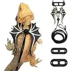 ADOGGYGO Lot de 3 harnais pour lézard de dragon barbu - Pour reptiles