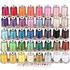 New brothread 40 Brother Couleurs Polyester Fil machine à broder pour Brother/Babylock/Janome/Singer/Kenmore Machine 500M (550Y) / bobine