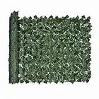 GREENJOYE Artificial Faux Ivy Privacy Screen Fence Green Wall Rolls Covering for Home,Outdoor,Garden Decoration in 39 x 118 Size(Panel Backing)