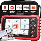 LAUNCH CRP129X Valise Diagnostic Auto OBD2 Scanner Outil de Diagnostic Voiture Multimarque Moteur Transmission SRS ABS Français Changable