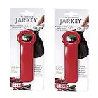 Brix JarKey Original Easy Jar Key Opener, Set of 2, Red