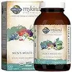 Garden of Life mykind Organics Whole Food Multivitamin for Men 40+ 120 Tablets, Vegan Mens Multi for Health & Well-Being Certified Organic Whole Food Vitamins & Minerals for Men Over 40 Mens Vitamins