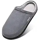 Mishansha Ciabatte da Casa per Uomini Donne Caldo Morbido Memory Foam Pantofole Invernali Adult Antiscivolo Scarpe da Interni, grigio 44