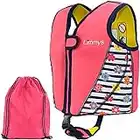 Limmys Premium Neoprene Swim Vest for Children - Ideal Buoyancy Swimming Aid for Boys and Girls, Toddlers - Modern Design Swim Jacket - Drawstring Bag Included (Pink, Large Blue)