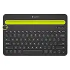 Logitech 920-006342 Bluetooth Multi-Device Keyboard K480 - Wireless Connectivity - Bluetooth - English, French - QWERTY Layout - Computer, Tablet, Smartphone - Black (Renewed)