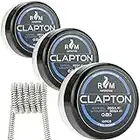 Bobinas preconstruidas Clapton 0.8Ω A1 30pcs para tanques RDA RBA RDTA - Accesorios de Vaping de Bobina Preconstruida - Bañera de plástico (30PCS Clapton 0.8OHM)