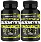 Testosterone Booster for Men - Male Enhancing Supplement with Horny Goat Weed & Tongkat Ali - Muscle Builder Enlargement Pills - Natural Test Booster Increased Desire, Energy, Stamina, Libido (2 PACK)