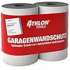 ATHLON TOOLS 2X FlexProtect Garagen-Wandschutz - je 2 m lang - Extra Dicker Auto-Türkantenschutz, Selbstklebend, Wasserabweisend