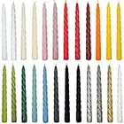 Twisted Candles Vintage No. 1 2er Set - Zwei Sprialkerzen I 20 Farben zur Auswahl I gedrehte Spiral Kerzen Stabkerzen Spitzkerzen Trendkerzen - 23 x 2,2 cm