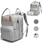 Rabjen Diaper Bag Backpack, Transformable Baby Bag, Spacious Enough for Twins' Stuff, Multifunction Back Pack