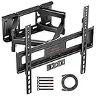 Redbat TV Wall Mount for 23-60 Inch LED LCD Flat & Curved TVs, Swivels Tilts & Rotates, Extendable & Retractable TV Wall Bracket Holds up to 45kg, Max VESA 400x400mm