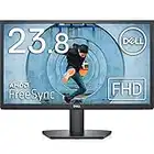 Dell SE2422HX 24 Inch Full HD (1920 x 1080) Monitor, 75Hz, VA, 5 ms, AMD FreeSync, HDMI, VGA, Black