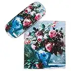 VON LILIENFELD Portaocchiali Astuccio Occhiali Leggero Stabile Colorato Compatto Arte Pierre-Auguste Renoir: Rose in un vaso