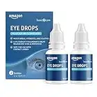 Amazon Basic Care Eye Drops with Sodium Hyaluronate 0.2%, 2 x 15 ml