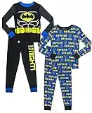 LEGO Batman Boys 2-for-1 Cotton Pajama Set, Size 8, Black/Blue