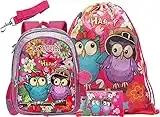 HTgroce Mochila para niñas pequeñas y niños Mochilas Escolares para niñas con Bolsa de cordón Ajustable, Estuche para lápices, Bolsa de Almuerzo para niños