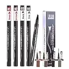 4 PCs Pour Les Sourcils 4 Embouts Crayon à Sourcils Liquide ExtrêMement Fin Grain Sculpté Paquet De Sourcils éTanche Durable Sourcils Facile Aucune DéColoration Aucun Vertige