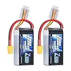 Zeee 3S 2200mAh Lipo Battery 11.1V 50C Shorty Pack Battery with XT60 Plug for RC Car Truck RC Vehicles Boat Drone RC Airplane Quadcopter Helicopter FPV Racing Hobby Models(2 Pack)