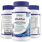 UltaLife's Advanced Prostate Health Suplemento para hombres- #1 Rated Best Proprietary Formula Incluye la hierba de la naturaleza, Palmetto de sierra + Beta Sitosterol + 100% garantía de devolución del dinero