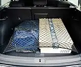 Vicera Gepäcknetz 70x60 cm • Kofferraumnetz fürs Auto, Wohnmobil mit massiven Haken • Auto Netz Organizer & Sicherung für den Kofferraum