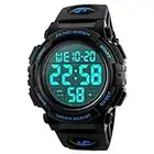 Orologio digitale sportivo da uomo, per corsa all’aperto, impermeabile fino a 5 atm, orologio militare sportivo con cinturino largo, orologio LED con allarme