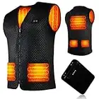 Heated Vest for Men Women - with 10000mAH Battery Heated Jackets, Double Control for Hunting, Fishing Motorcycle