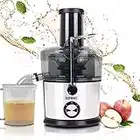 Duronic Centrifugal Juice Extractor JE7C | 2 Speed Settings 800W | Stainless-Steel Juicer | Whole Fruit and Vegetables | Freshly Squeezed | 1L Jug