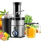 KMNSUN Juicer Machine,1100W Powerful Centrifugal Juicer with 3.35” Large Feed Chute for Whole Fruits and Vegetables, 3-Speed Setting, BPA Free, Dishwasher Safe & 360° Cleaning Brush Included