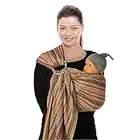 BABYLONIA Baby Carriers | porte-bébé | Porte-bébé nouveau-nés dès la naissance | porte-bébés | 100% coton biologique | Modèle BB SLING | taille unique | ananas