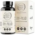 Joy-Filled Mood Support Supplement with St. Johns Wort | Helps Calm The Mind & Body, Stress Relief Energy Supplements | 100% Plant-Based | Ashwagandha, Rhodiola, Eleuthero | Herbal Adaptogens, 60 ct