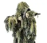 Arcturus Warrior Ghillie Suit | Hunting Clothes for Men | 5-Piece Camouflage Suits for Hunting, Military, Airsoft Snipers (Woodland, M/L)