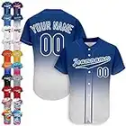 Personalizzato Baseball Jersey Sticthed Personalizzato Sprots Uniform Button Dowm Stampato Nome & Numero Uomini Donna Youth-Style1, Design 20, Small-4X-Large