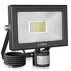 Linke Security Light Sensor Motion 60W, 5200LM Super Bright PIR Floodlights, 6500K Daylight White Outdoor Led Light with Motion Sensor IP66 Waterproof Perfect for Garden, Porch, Courtyard, Garage