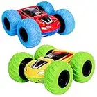 m zimoon Pull Back Car, Inertia Monster Truck Toy Cars Double-Sided Friction Powered Vehicles Push and Go Vehicle Min Car Rubber Wheels Cars Toys Birthday Gifts for 3-7 Years Old Kids Boys Girls