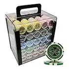 MRC 1000 Ct Ultimate Casino 14 Gram Poker Chip Set Acrylic Case Custom Build