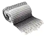 Canyon Creek Authentic Mexican Yoga Falsa Blanket (Grey)