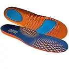 JobSite Gel Sport Insoles - Gel Heel & Metatarsal Shock Pad - Men Size 8-13 (trim to fit)