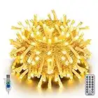 Ollny Fairy String Lights Indoor - 100LED 10m Bedroom Decorative Warm White Lights with 11 Modes/Remote, Waterproof Bright USB Plug Low Voltage Outdoor Lights for Bedroom/Windows/Door/Tree/Garden