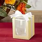 Kate Aspen, Gold Shimmer Display Gift Box, Gift/Party Favor, can hold 15 oz. Stemless Wine Glass (Set of 12)