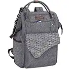 KROSER Sac à Dos pour Ordinateur Portable 15.6" Sac à Dos pour Ordinateur Scolaire Élégant avec Port de Chargement USB Sac Imperméable pour Voyage/Affaires/Collège/Femme/Homme Gris