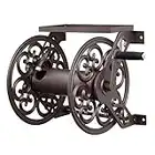 Liberty Garden No.708 Wall Mount Steel Decorative Hose Reel, Bronze