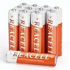 REACELL 12 Pezzi Batterie Ricaricabili AAA 1.2V 700mAh Alta Capacità Pile Ricaricabili AAA, NiMH Solari Batterie per Luci Solari da Giardino, Lanterne